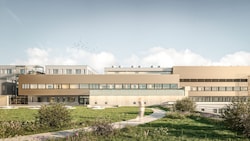 Eine Visualisierung zeigt, wie das KH Kufstein aussehen wird.