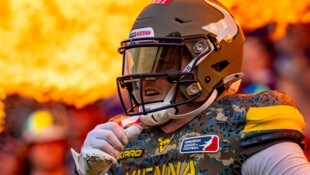 Brennt auf die ELF-Play-offs! Vienna Vikings-Spieler Yannick Mayr.