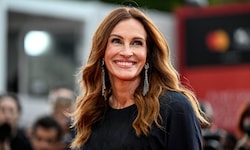 Julia Roberts am roten Teppich in Venedig bei der Premiere ihres Films „After the Hunt“ (ab 17. ...