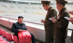 Ins May Day Stadium in Nord Korea könnte Kim Jong-un 115.000 Fußballfans einladen.