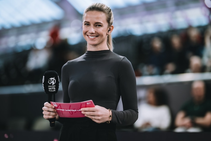 Barbara Haas war heuer Hallensprecherin beim WTA-Turnier in Linz.