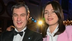Bayerns Ministerpräsident Markus Söder mit seiner Tochter Gloria-Sophie Burkandt