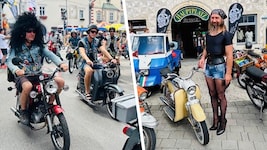 Verrückte Verkleidungen und kreative Zweiräder – auch heuer nahmen wieder 500 begeisterte ...