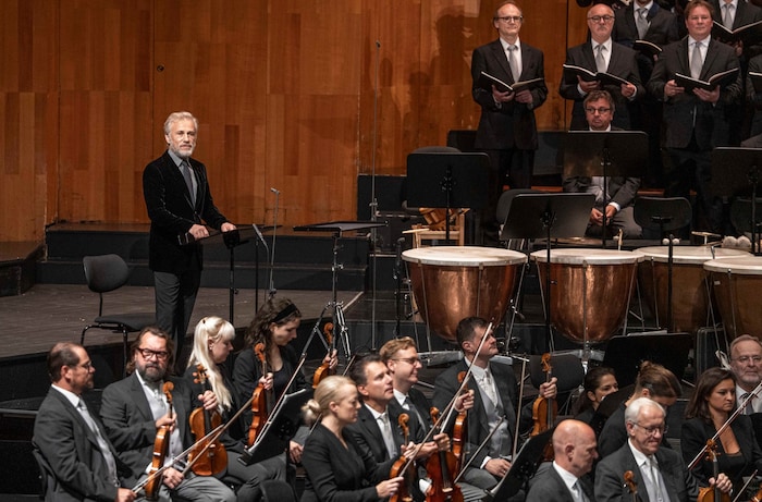 Oscar-Preisträger Christoph Waltz trat als Erzähler in Igor Strawinskys „Oedipus Rex“ mit den ...