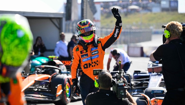 Oscar Piastri startet von der Poleposition ins Rennen.