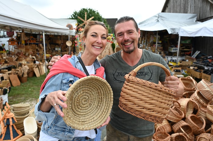Anna und Michael (er ist das erste Mal dabei) freuen sich.
