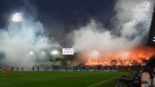 Die Sturm-Fans sorgten für eine beeindruckende Choreo vor dem Derby.