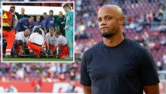 Auch Bayern-Trainer Vincent Kompany machte sich Sorgen um Robin Fellhauer.
