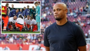 Auch Bayern-Trainer Vincent Kompany machte sich Sorgen um Robin Fellhauer.