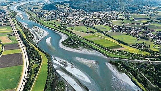 So soll der Rhein nach dem Umbau aussehen.