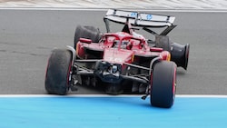 Charles Leclerc konnte nach dem Crash nicht mehr weiterfahren.