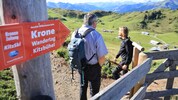 Bei Prachtwetter starteten die Teilnehmer des „Krone“-Wandertags Richtung Kitzbüheler Horn.