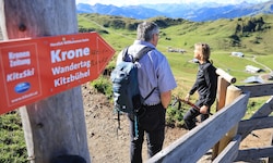 Bei Prachtwetter starteten die Teilnehmer des „Krone“-Wandertags Richtung Kitzbüheler Horn.