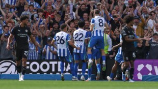 Brighton siegte überraschend gegen Manchester City.