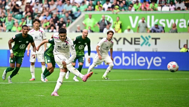 Nadiem Amiri traf in der 89. Minute vom Punkt.