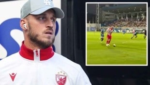 Marko Arnautovic erzielte am Sonntagabend seinen ersten Treffer für Roter Stern Belgrad.