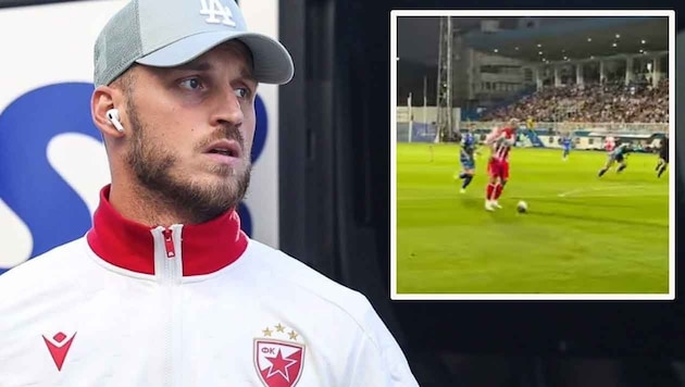 Marko Arnautovic erzielte am Sonntagabend seinen ersten Treffer für Roter Stern Belgrad.