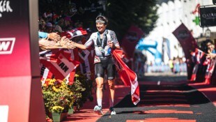 Lisa Perterer freute sich beim Ironman 70.3 in Zell am See über ihren zweiten Platz. 