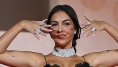 Mehr Glitzer geht wohl kaum! Ronaldos Verlobte Georgina Rodríguez hat in Venedig mit ihrem ...