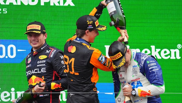 Fahren Max Verstappen (li.) und Isack Hadjar (re.) bald schon gemeinsam bei Red Bull?