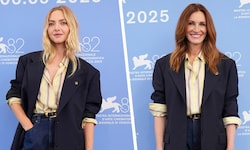Amanda Seyfried und Julia Roberts trugen bei ihren Venedig-Pressekonferenzen den gleichen ...