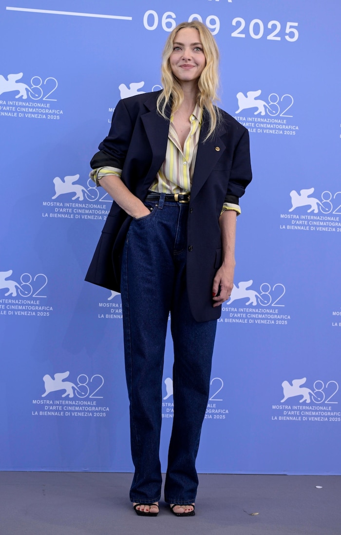 Amanda Seyfried am Montag bei der Pressekonferenz zu „The Testament of Ann Lee“
