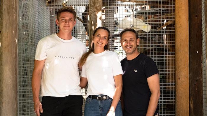 Juniorchefin Maria und ihr Freund Manuel zeigten Lese- onkel Christian ihren großen ...