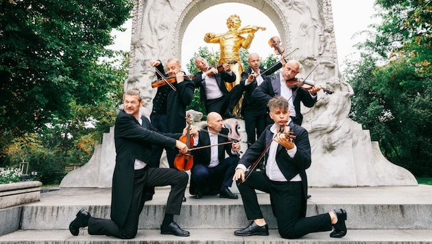 Zwischen Walzer und Swing mit einem Augenzwinkern: Mnozil Brass geigen im Konzerthaus auf.