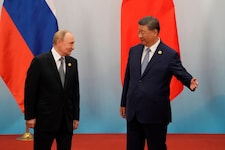 Putin und Xi trafen in Tianjin aufeinander.