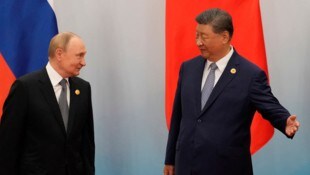 Putin und Xi trafen in Tianjin aufeinander.