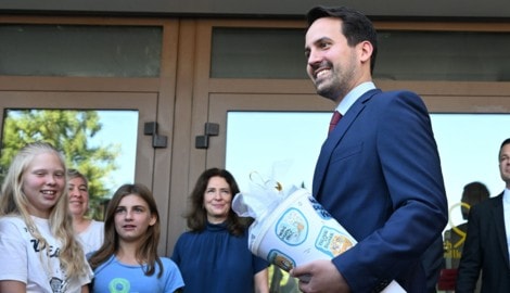 Bildungsminister Christoph Wiederkehr (NEOS) hat zu seinem ersten Schulstart als Minister eine ...