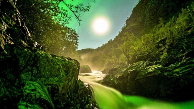 In der Nacht auf Dienstag könnten in Österreich Polarlichter zu sehen sein. Ganz so spektakulär ...