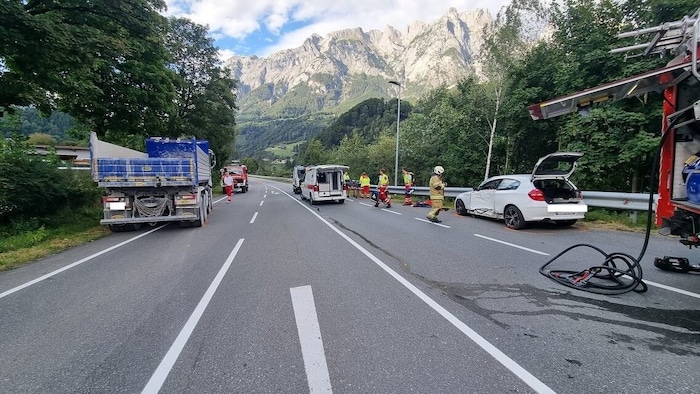 Der Unfall ereignete sich auf der südlichen Ortseinfahrt.