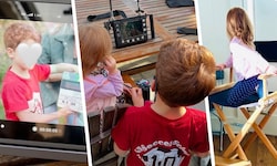 Mini-Stars am Netflix-Set: Archie mit Filmklappe, Lilibet im Regiestuhl
