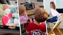 Mini-Stars am Netflix-Set: Archie mit Filmklappe, Lilibet im Regiestuhl