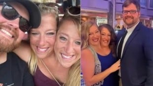 Abby (rechte Körperseite) hat ihren Josh im Jahr 2021 geheiratet – nun soll es Nachwuchs geben!