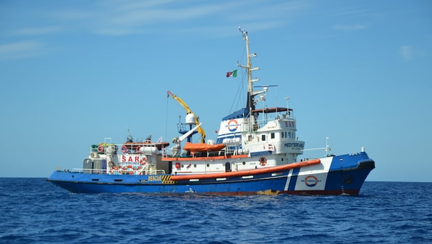 Die Mediterranea Saving Humans hatte zehn Migranten an Bord.
