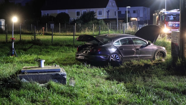 Der Wagen wurde beim Alkounfall in Hargelsberg schwer demoliert