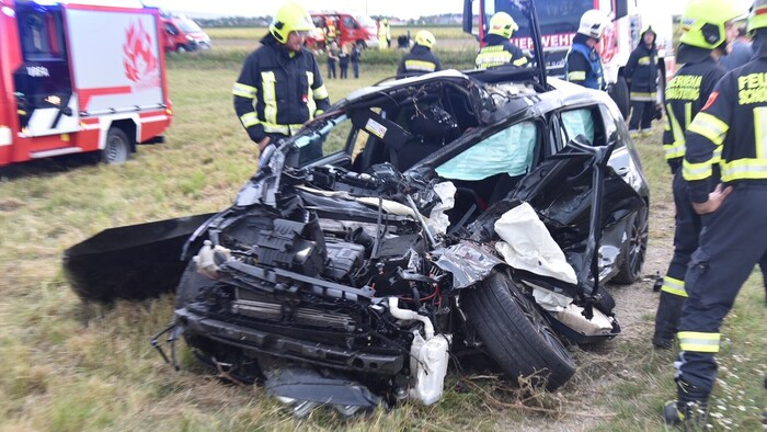 Der Autolenker wurde schwer verletzt.
