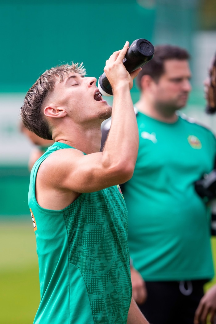 Bei Rapid wartet Moritz Oswald noch auf Pflichtspiel-Einsatzminuten.