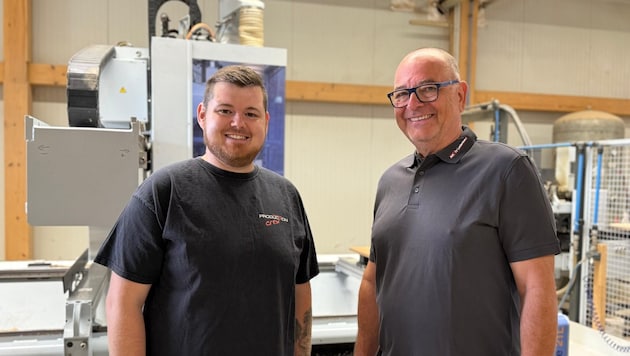 Starkes Team: Tischlereitechniker Andreas Wind und CEO Wolfgang Noitz