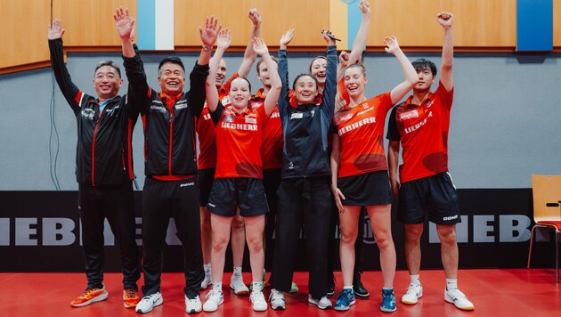 Die siegreiche Equipe Österreichs