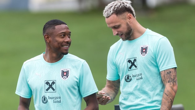 David Alaba (l.) und Marko Arnautovic