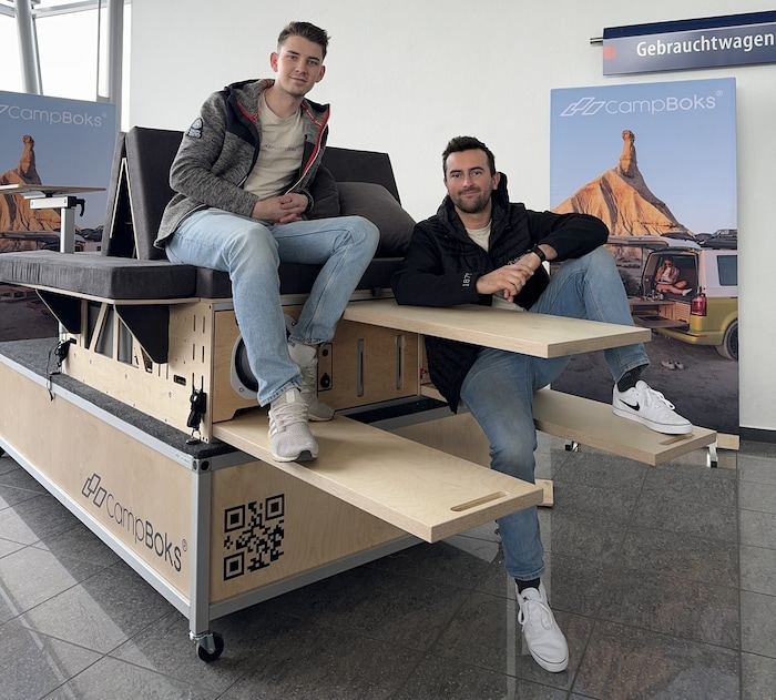 Paul Schneider (li.) und Lothar Gallistl (re.), die beiden Gründer von CampBok, besuchten schon ...