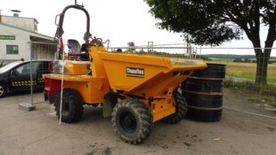 Eines der sichergestellten Beutstücke der Baumaschinen-Bande.