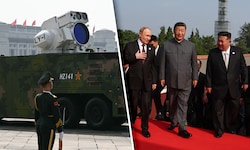 Eine Laserwaffe und die Begleitung von Xi sorgten für besonderes Aufsehen.