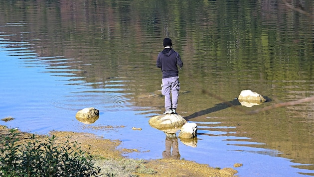 Eine Uferszene am Schwarzensee
