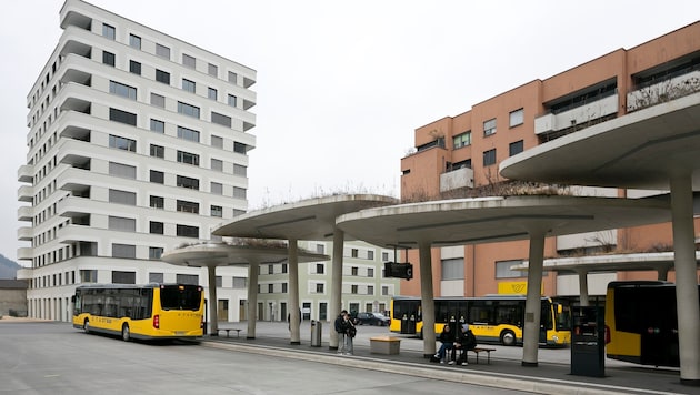 Am Feldkircher Bahnhof wurde der Lette festgenommen.
