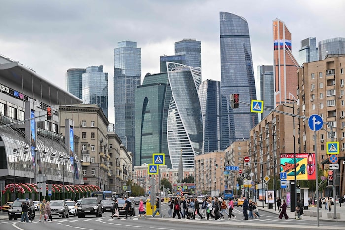 Das peppe Stadtviertel mit dem Geschäftszentrum „Moskau City“.