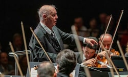 Daniel und Michael Barenboim (hinter Hand) bei einem gemeinsamen Auftritt